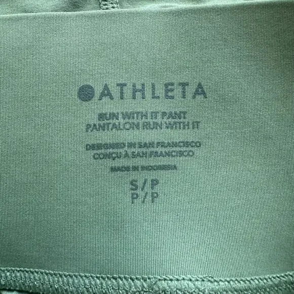Athleta green Run with It jogger wind pants size S - Picture 6 of 11